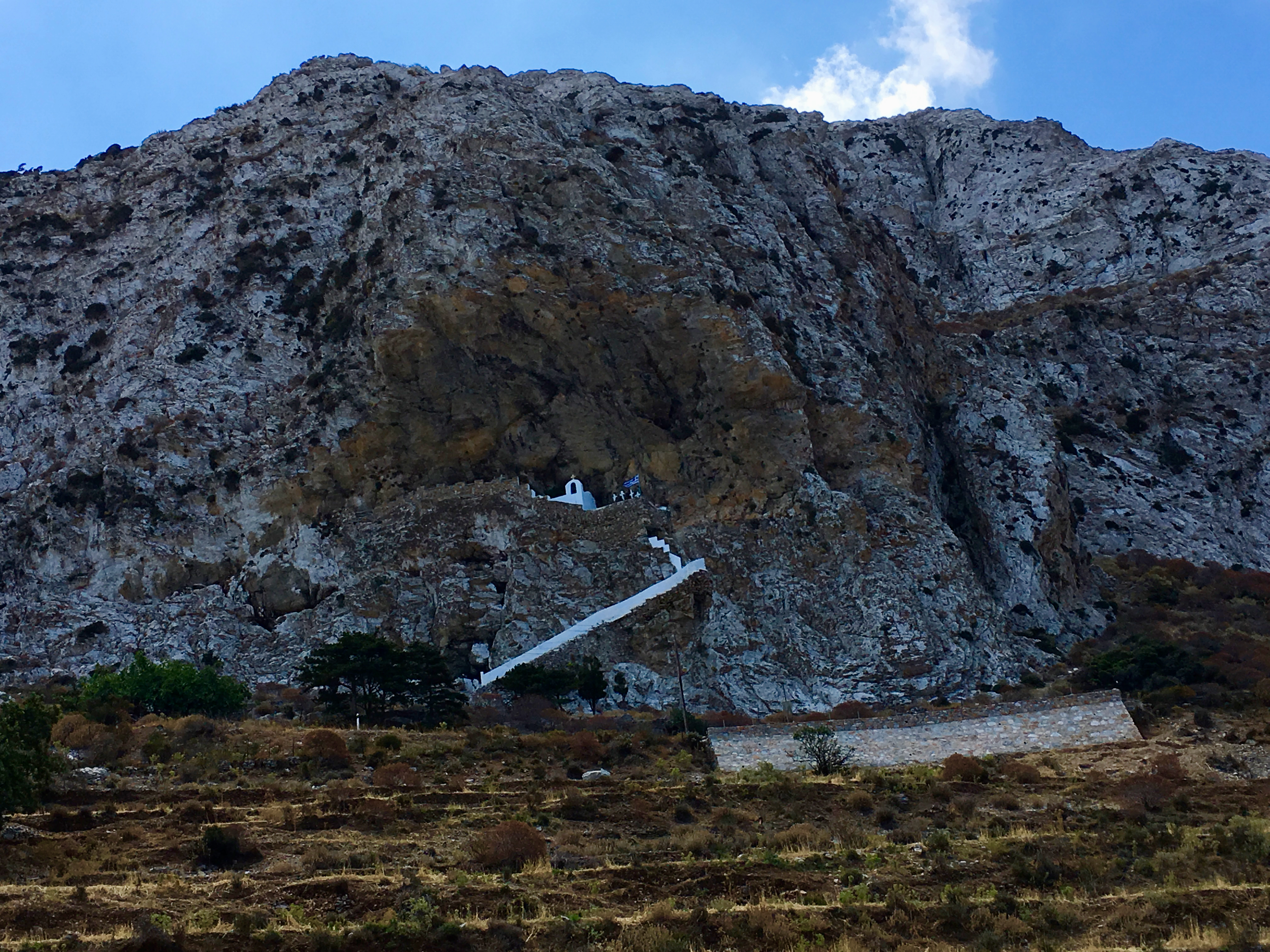 The church of the Aiga Triada above Langatha, Lankada, Langada, Amorgos